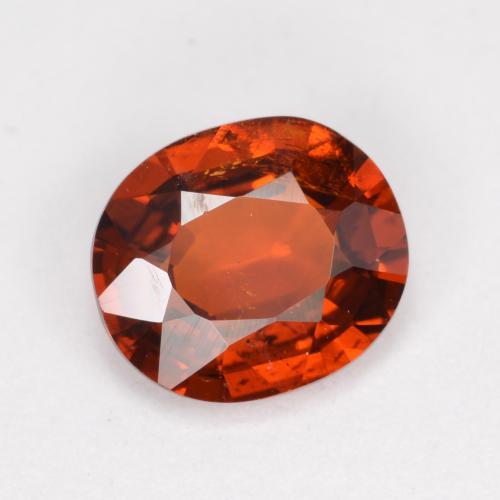 1,20 ctw natürlicher orangefarbener Spessartin, Oval Schliff, VS