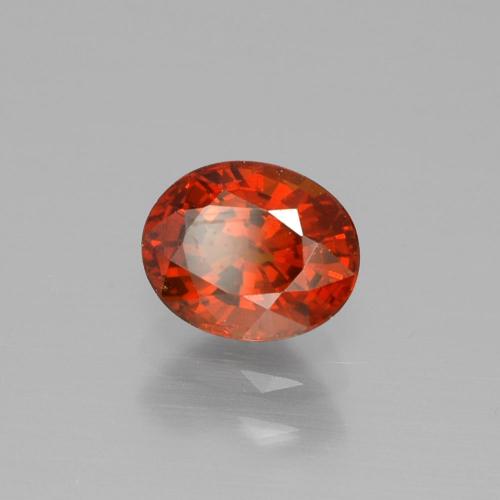 1,22 ctw natürlicher roter Spessartin, Oval Schliff, VVS-VS