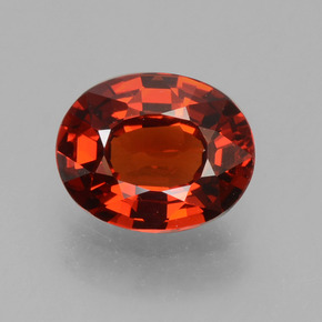 1,15 ctw natürlicher roter Spessartin, Oval Schliff, VS
