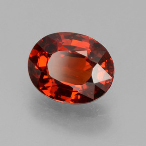 1,15 ctw natürlicher roter Spessartin, Oval Schliff, VS