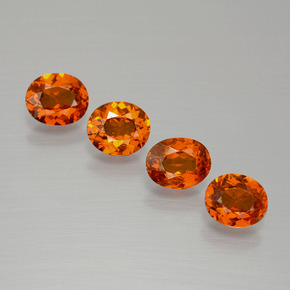 2.33 ct natürliche Amber Orange Spessartit-Garn-Edelsteine, Oval Schliff, VS-SI