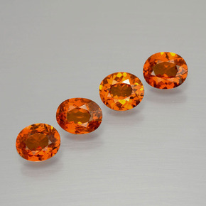 2.33 ct natürliche Amber Orange Spessartit-Garn-Edelsteine, Oval Schliff, VS-SI