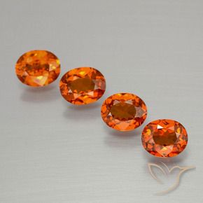 2.00 ct natürliche Feuerorange Spessartit-Garn-Edelsteine, Oval, VS