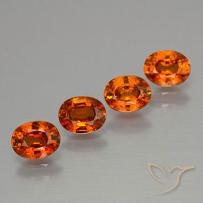 2.30 ct natürliche Amber Orange Spessartit-Garn-Edelsteine, Oval, VS