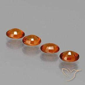 2.30 ct natürliche Amber Orange Spessartit-Garn-Edelsteine, Oval, VS