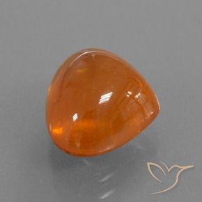 7,49 ctw natürlicher orangefarbener Spessartin, Birnenform, Transparent