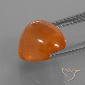 7,49 ctw natürlicher orangefarbener Spessartin, Birnenform, Transparent