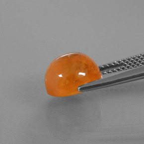 6,08 ctw natürlicher orangefarbener Spessartin, Oval Schliff, Transparent