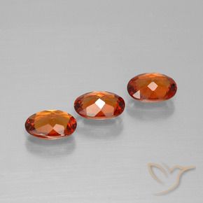 1.68 ct natürliche tieforange Spessartit-Garn-Edelsteine, Oval, VS