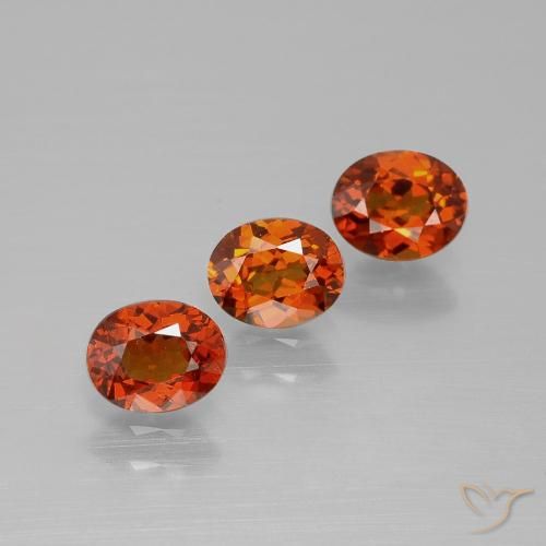 1.68 ct natürliche Dunkelorange Spessartit-Garn-Edelsteine, Oval Schliff, VS