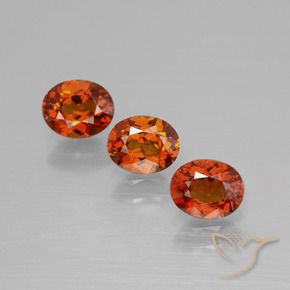 1.68 ct natürliche Dunkelorange Spessartit-Garn-Edelsteine, Oval Schliff, VS