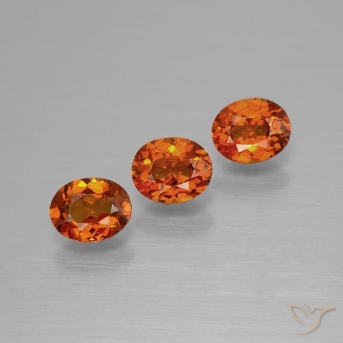 1.64ctw Natürlicher Mittelorange Spessartit-Garn, Oval, VS