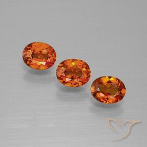 1.64 ct natürliche Mittelorange Spessartit-Garn-Edelsteine, Oval, VS