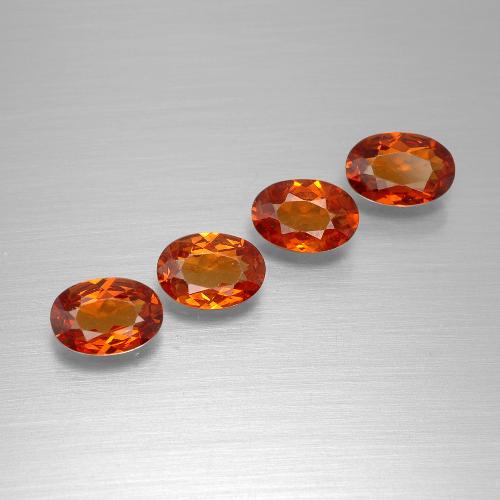 2.28 ct natürliche rötlich-orange Spessartit-Garn-Edelsteine, Oval Schliff, VS