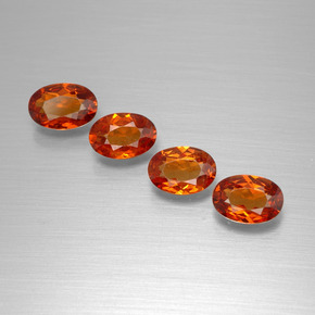 2.28 ct natürliche rötlich-orange Spessartit-Garn-Edelsteine, Oval Schliff, VS