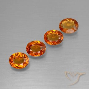 1.65 ct natürliche Mittelorange Spessartit-Garn-Edelsteine, Oval, VS