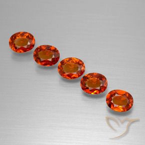 2.38 ct natürliche Intensives Rot Spessartit-Garn-Edelsteine, Oval, VS