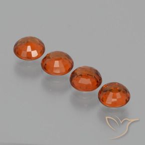 1.72 ct natürliche Intensives Rot Spessartit-Garn-Edelsteine, Runden, VS