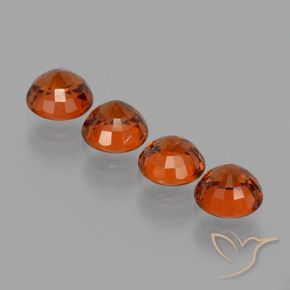 2.22 ct natürliche Intensives Rot Spessartit-Garn-Edelsteine, Runden, VVS-VS