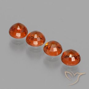 1.85 ct natürliche Mittelrot Spessartit-Garn-Edelsteine, Runden, VS