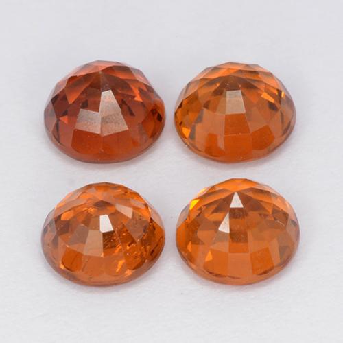 2.87 ct natürliche hellorange Spessartit-Garn-Edelsteine, Rund Schliff, VS