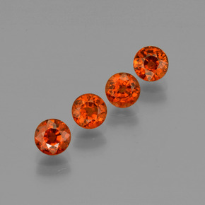 2.65 ct natürliche Feuerrot Spessartit-Garn-Edelsteine, Rund Schliff, VS
