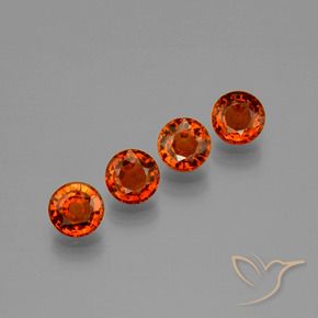 2.23 ct natürliche Feuerorange Spessartit-Garn-Edelsteine, Runden, VVS-VS