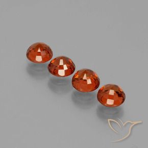 2.84 ct natürliche Mittleres Dunkelrot Spessartit-Garn-Edelsteine, Runden, VS