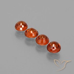 2.73 ct natürliche Hellrot Spessartit-Garn-Edelsteine, Runden, VVS-VS
