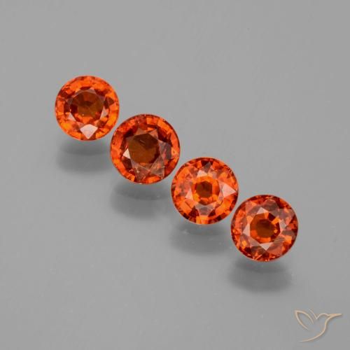 2.78ctw Natürlicher Amber Orange Spessartit-Garn, Runden, VS