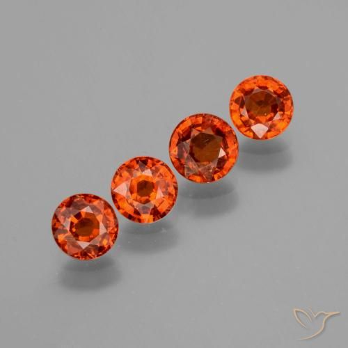 2.78 ct natürliche Amber Orange Spessartit-Garn-Edelsteine, Runden, VS
