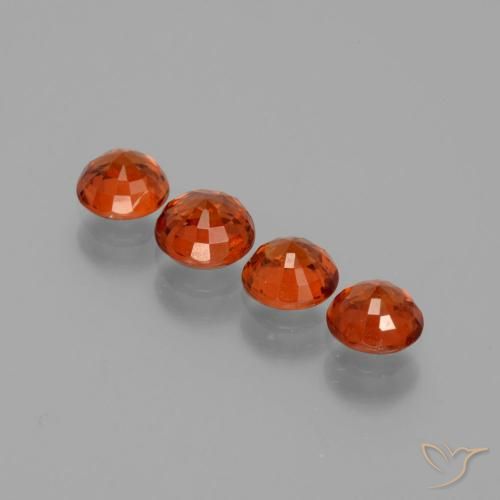 2.78 ct natürliche Amber Orange Spessartit-Garn-Edelsteine, Runden, VS
