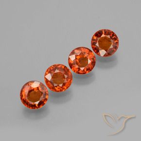 2.97 ct natürliche Warmes Orange Spessartit-Garn-Edelsteine, Runden, VS