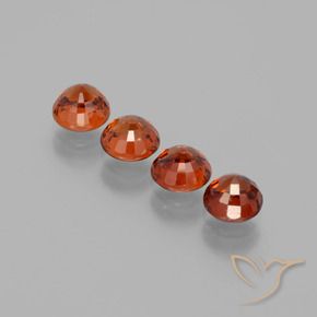 2.93 ct natürliche rötlich-orange Spessartit-Garn-Edelsteine, Runden, VVS-VS