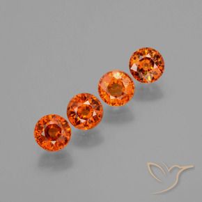 2.40 ct natürliche Mittelorange Spessartit-Garn-Edelsteine, Runden, VS