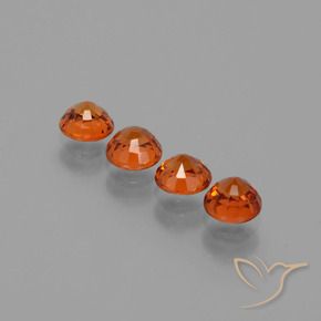 2.40 ct natürliche Mittelorange Spessartit-Garn-Edelsteine, Runden, VS