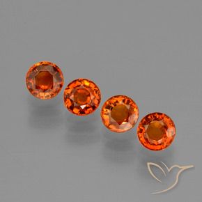 2.32 ct natürliche Feuerorange Spessartit-Garn-Edelsteine, Runden, VVS-VS