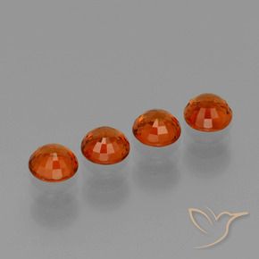2.32 ct natürliche Feuerorange Spessartit-Garn-Edelsteine, Runden, VVS-VS