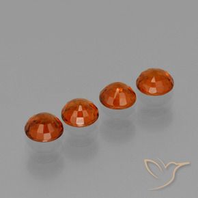 2.79 ct natürliche Mittelrot Spessartit-Garn-Edelsteine, Runden, VVS-VS