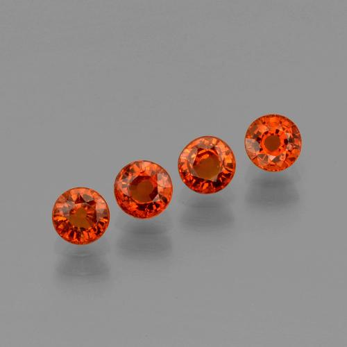 1,90 ct natürliche roter Spessartin-Edelsteine, Rundschliff, VVS-VS