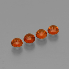1,90 ct natürliche roter Spessartin-Edelsteine, Rundschliff, VVS-VS