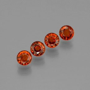 1,89 ct natürliche roter Spessartin-Edelsteine, Rundschliff, VVS-VS