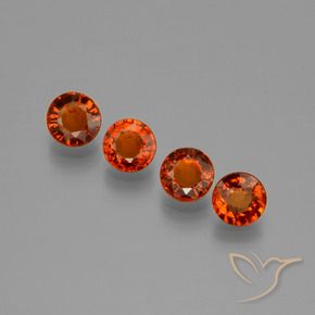 1.84 ct natürliche Bonbonrot Spessartit-Garn-Edelsteine, Runden, VVS-VS