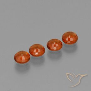 1.84 ct natürliche Bonbonrot Spessartit-Garn-Edelsteine, Runden, VVS-VS