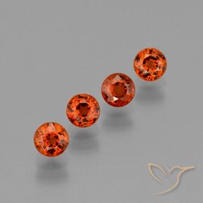 1.97 ct natürliche Mittelorange Spessartit-Garn-Edelsteine, Runden, VVS-VS