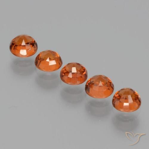 2.53 ct natürliche Feuerorange Spessartit-Garn-Edelsteine, Runden, VS