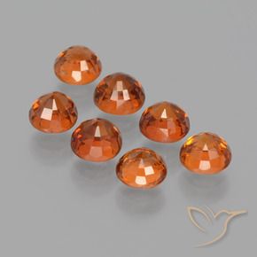 3.64 ct natürliche Mittelorange Spessartit-Garn-Edelsteine, Runden, VS