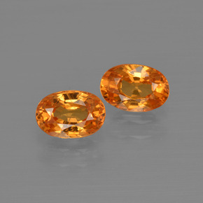  ct natürliche orangefarbener Spessartin-Edelsteine, Oval Schliff, VS