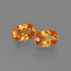  ct natürliche orangefarbener Spessartin-Edelsteine, Oval Schliff, VS