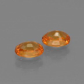  ct natürliche orangefarbener Spessartin-Edelsteine, Oval Schliff, VS